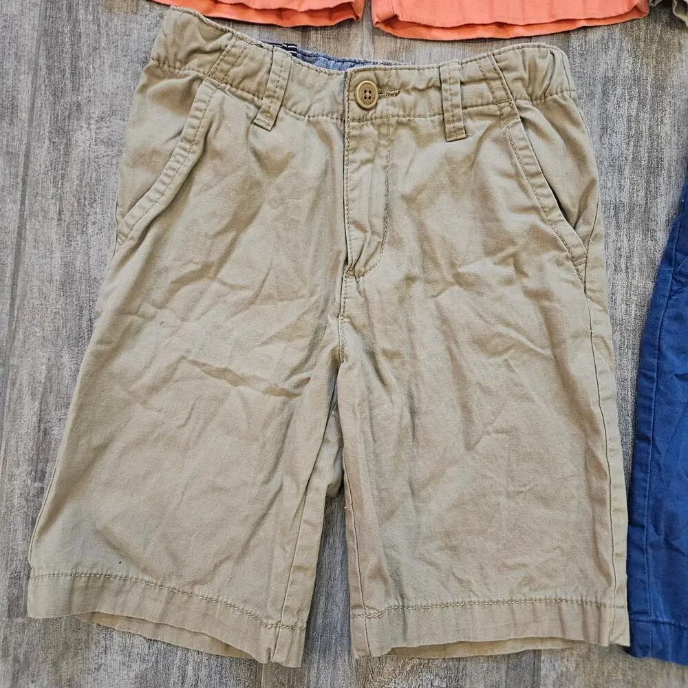 OshKosh B’gosh Uniform Shorts Lot‎ of 4 Boys 8 Adjustable Waist School Basics